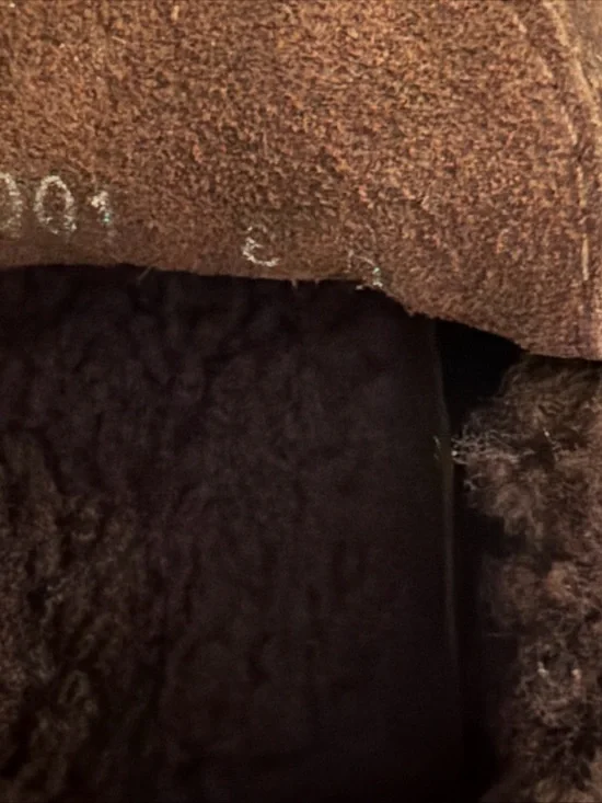 Ralph Lauren Purple Label Harold Tassel Shearling Eng Brown Mens Size 8D - Picture 9 of 10